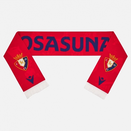 BUFANDA OSASUNA ROJA DOBLE MACRON