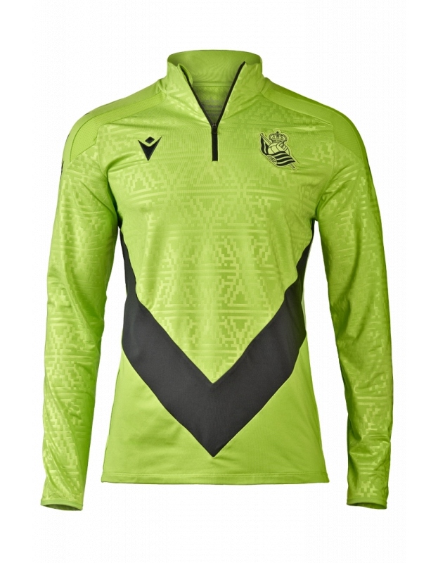 SUDADERA REAL SOCIEDAD ENTRENO ADULTO MACRON