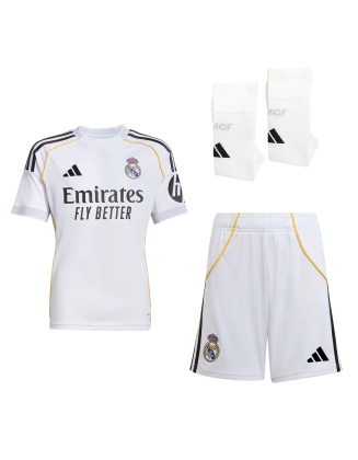 CONJUNTO REAL MADRID JUNIOR LOCAL 2025 2026 ADIDAS