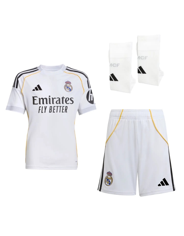 CONJUNTO REAL MADRID INFANTIL LOCAL 2025 2026 ADIDAS