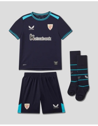 CONJUNTO INFANTIL SEGUNDA ATHLETIC CLUB DE BILBAO PRIMERA 2025 2026 CASTORE