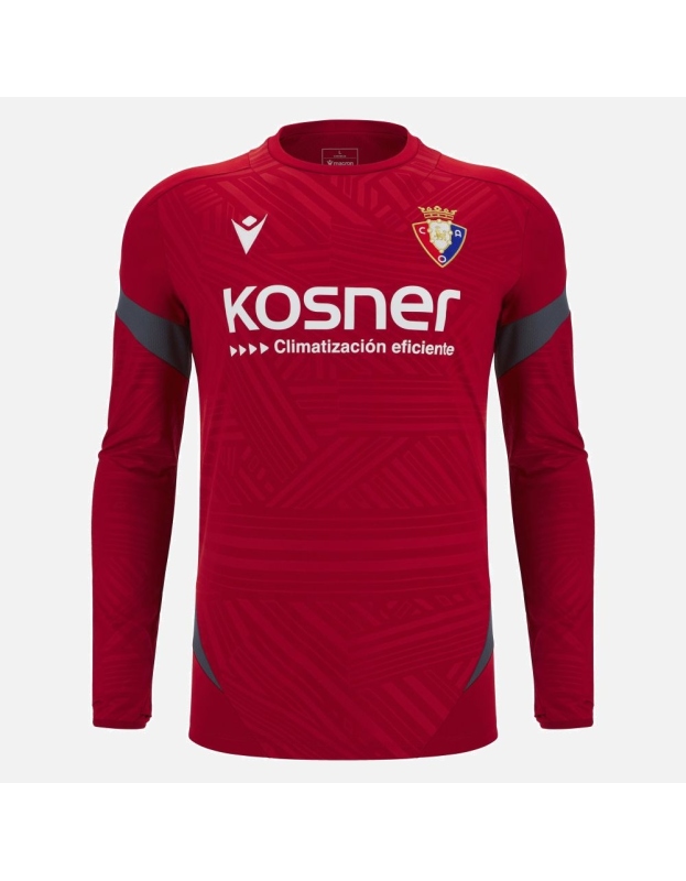 SUDADERA OSASUNA JUNIOR ENTRENAMIENTO ROJA  MACRON